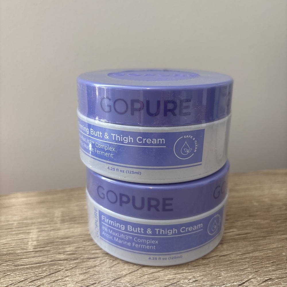 LOT OF 2 GoPure Firming Butt & Thigh Cream max lift 3 complex 4.25 fl oz new